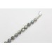 Bracelet 925 Sterling Silver Natural Gray Labradorite Gemstone C 565